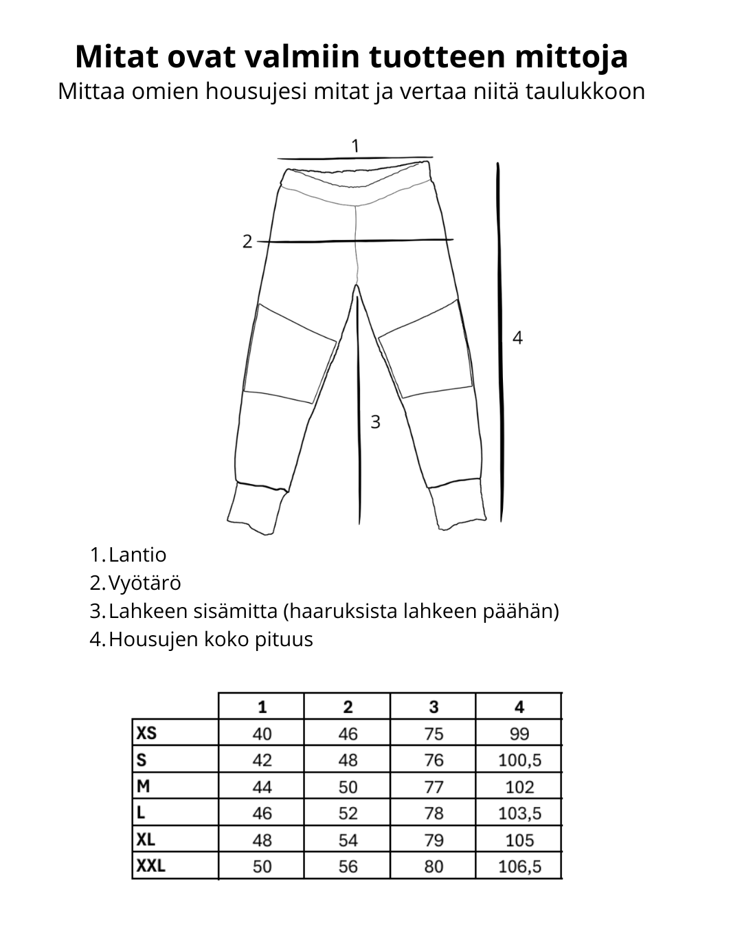 Kestävät naisten housut – Vainio Päntz