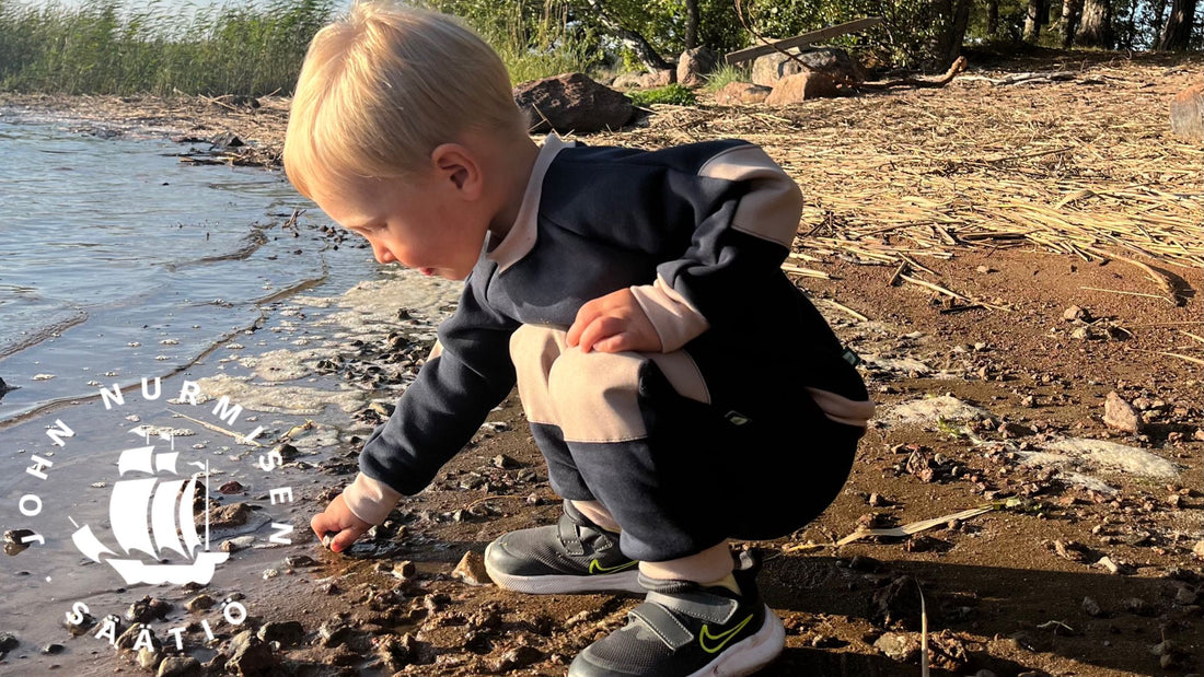 kestävät lasten housut itämerensininen väri