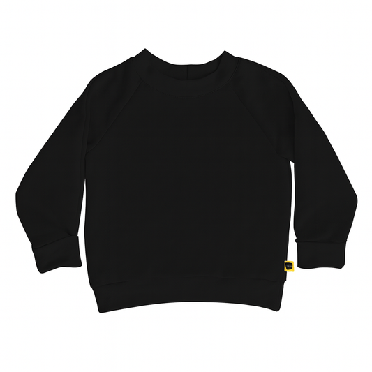 Lasten pitkähihainen paita // Musta (hylkivyys käsitelty)