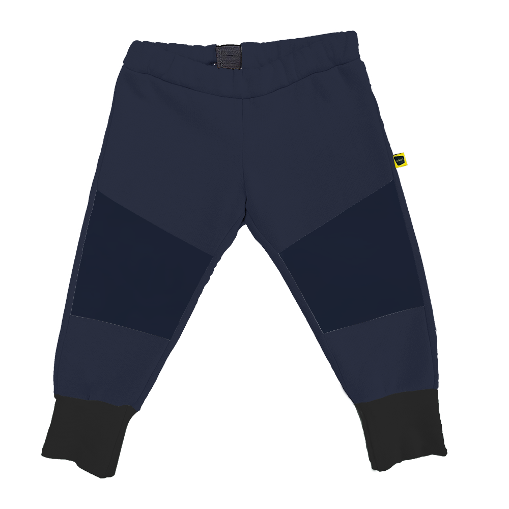 Kestävät lasten housut // Tummansininen & musta