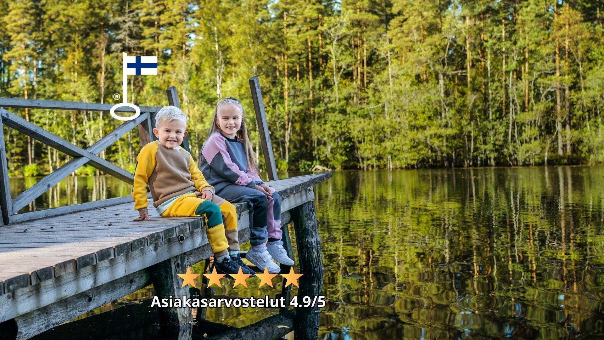 kestävät lasten housut leikkivillä lapsilla – kotimaiset lastenvaatteet