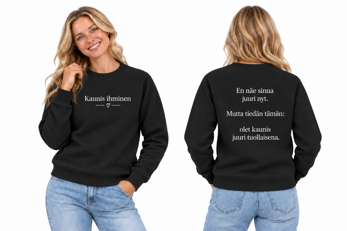 kaunis-college-black – edestä ja takaa