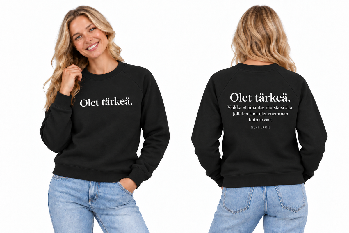 tarkea-college-black – edestä ja takaa