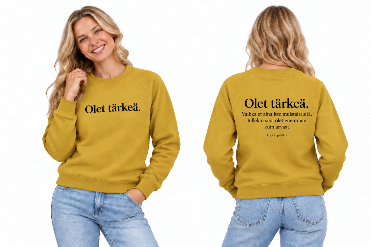 tarkea-college-mustard – edestä ja takaa